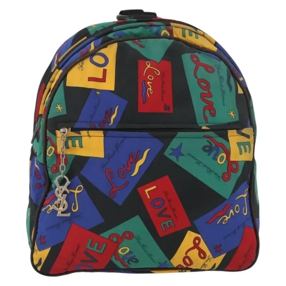 Saint Laurent Nylon Backpack Multicolor